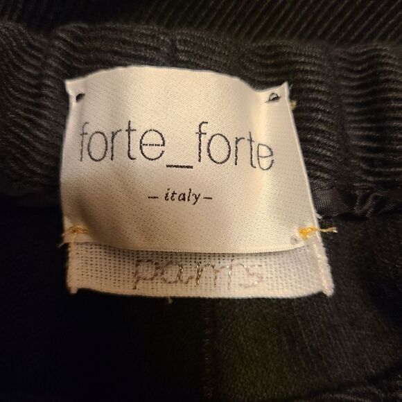 Forte Forte Pleated Trousers in Wool and Cotton Black Made in Italy Size 6 US - Picture 4 of 12